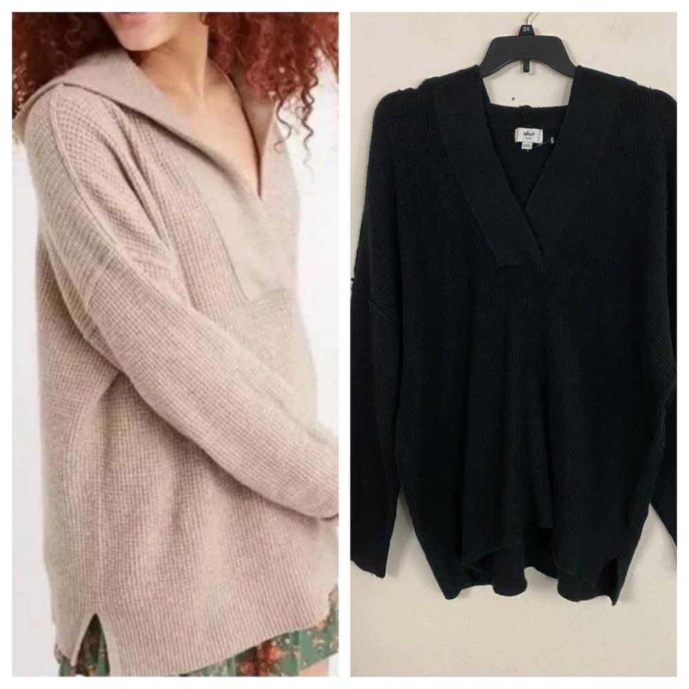 NEW Aerie Cozyup Waffle Sweater Hoodie S